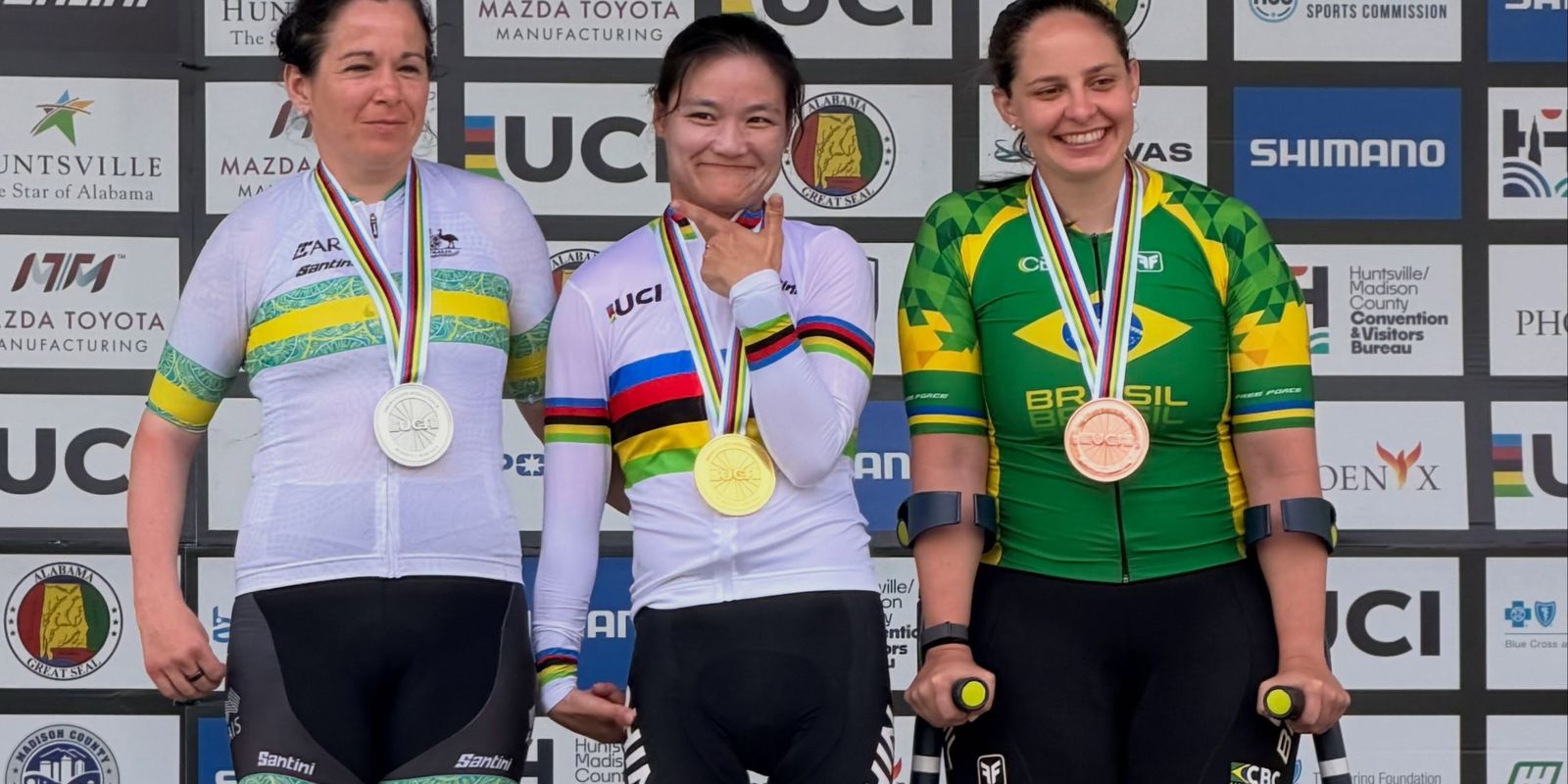 Brasil fatura cinco medalhas no Mundial de paraciclismo de estrada